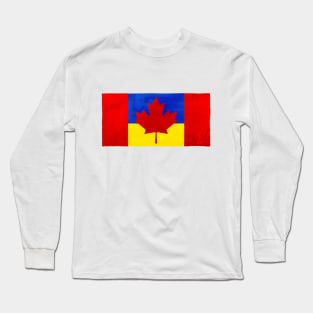 CANKRAINE FLAG - Canada & Ukraine Long Sleeve T-Shirt